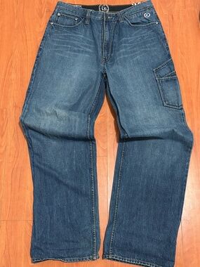 G Unit Relaxed Carpenter Jeans in Dark Blue Denim - Heavy Weight - Size 34
